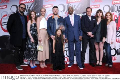 June 1, 2016 - Los Angeles, CA, United States - 01 June 2016 - Los Angeles, California - David Denman, Wrenn Schmidt, Julia Crockett, Patrick Fugit, Madeline McGraw, Reg E. Cathey, Philip Glenister, Kate Lyn Sheil. Arrivals for the Los Angeles premiere for Cinemax s Outcast held at CINESPIA At Hollywood Forever Cemetery. Photo Credit: Los Angeles United States - ZUMAa123