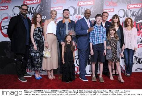 June 1, 2016 - Los Angeles, CA, United States - 01 June 2016 - Los Angeles, California - David Denman, Wrenn Schmidt, Julia Crockett, Patrick Fugit, Madeline McGraw, Reg E. Cathey, Zack Shirey, Philip Glenister, Callie McClincy, Kate Lyn Sheil. Arrivals for the Los Angeles premiere for Cinemax s Outcast held at CINESPIA At Hollywood Forever Cemetery. Photo Credit: Los Angeles United States - ZUMAa123