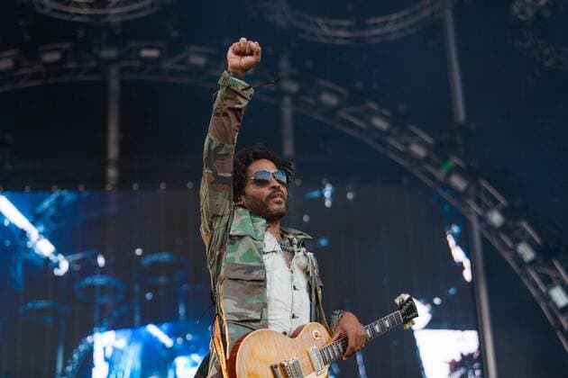 September 17, 2016 - Delmar, CA, US - KAABOO is three days of fun, with almost 40 hours packed full with memories and it has all of the makings of a comfortable event. They had plenty of shade and seating,The restrooms were clean, air conditioned with flushable toilets (no porta-potties), and there was no dirt, dust or mud to fight through just to have a good time..For some level of guest there was even a pool to lounge around. There was gourmet food, exorbitant prices, and all you would expect from a three day festival..Seen here: one of the headliners Lenny Kravitz..Lenny put on an amazing show, by far one of the highlights of the three day event! Delmar US - ZUMAf22_