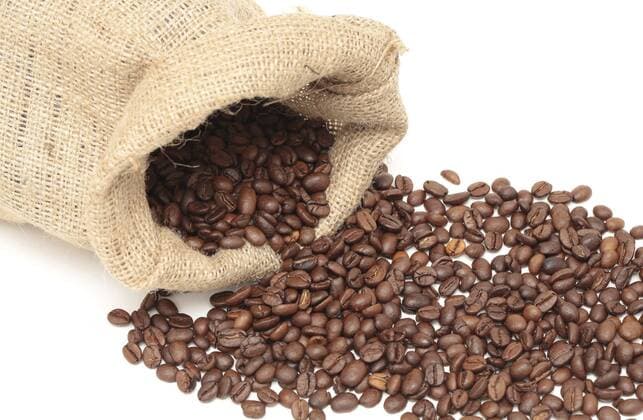 koffie, koffiebonen, bonen, grondstof, caffeine, genotmiddel, genotsmiddel, jute zak, jute, zak, koffieboon, boon, beans, coffee, coffeebeans, (c) PPE Beijersbergen Copyright: PPEx