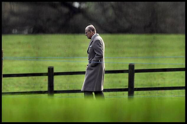 Prince Philip is to completely retire from royal duties aged 95 . 25 12 2016. Sandringham, United Kingdom. HM The Queen attends Christmas Day Service. St Mary Magdalene. HM The Queen Elizabeth II Misses the Christmas Day Service at church of St Mary Magdalene, on her Sandringham estate, Norfolk, The Duke of Edinburgh walks back Sandringham House after the first of 2 Church services at the church . xAndrewxParsonsx xi-Imagesx IIM-15034-0084