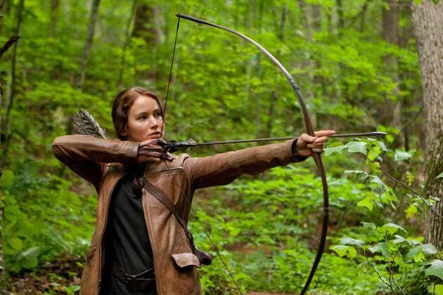 Jennifer Lawrence stars as Katniss Everdeen in THE HUNGER GAMES. Copyright: xPhotoxcredit:xMurrayxClosex 31361_012