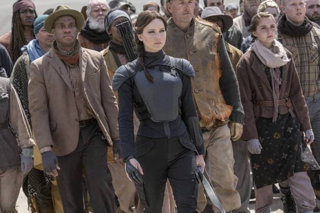 Jennifer Lawrence stars as Katniss Everdeen in THE HUNGER GAMES: MOCKINGJAY - PART 2 Los Angeles CA Copyright: xMurrayxClosex 32747_025THA