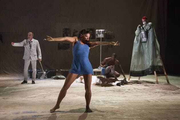 EMBARGO SPERRFRIST Three Stages by Richard Siegal, Ruhrtriennale, PACT Zollverein, Essen, Germany SPERRFRIST EMBARGO bis to 7:00pm, 25 August 2017 Essen, Germany, 23 August 2017. Performers Kevin Quinaou, Corey Scott-Gilbert, Diego Tortelli, Vania Vaz, Frederic Stochl in the piece In Medias Res . American choreographer Richard Siegal presents Three Stages: Model , In Medias Res and as a world premiere El Dorado at PACT Zollverein for the Ruhrtriennale cultural festival 2017. For editorial use only in connection with Ruhrtriennale reporting