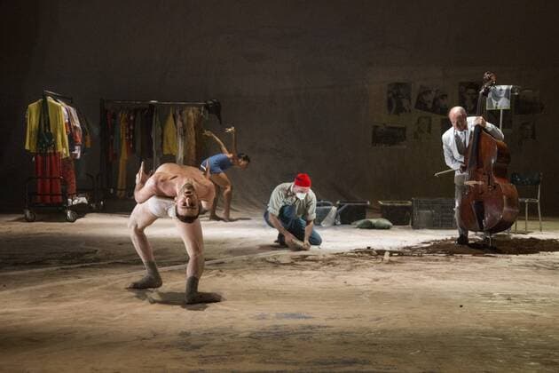 EMBARGO SPERRFRIST Three Stages by Richard Siegal, Ruhrtriennale, PACT Zollverein, Essen, Germany SPERRFRIST EMBARGO bis to 7:00pm, 25 August 2017 Essen, Germany, 23 August 2017. Performers Kevin Quinaou, Corey Scott-Gilbert, Diego Tortelli, Vania Vaz, Frederic Stochl in the piece In Medias Res . American choreographer Richard Siegal presents Three Stages: Model , In Medias Res and as a world premiere El Dorado at PACT Zollverein for the Ruhrtriennale cultural festival 2017. For editorial use only in connection with Ruhrtriennale reporting