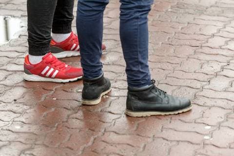 Tallinn, Estonia, 08.12.2017 Shoes, boots, legs, walking, streets. Tallinn Harjumaa Estonia Copyright: xKonstantinxSednevx