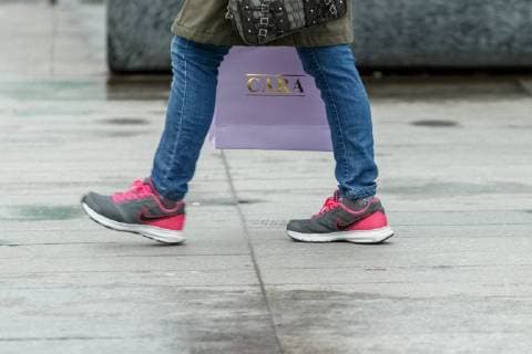 Tallinn, Estonia, 08.12.2017 Shoes, boots, legs, walking, streets. Nike. Tallinn Harjumaa Estonia Copyright: xKonstantinxSednevx