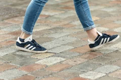 Tallinn, Estonia, 08.12.2017 Shoes, boots, legs, walking, streets. Adidas. Tallinn Harjumaa Estonia Copyright: xKonstantinxSednevx