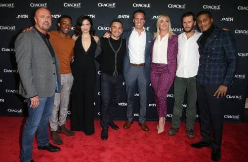 Crackle Serienpremiere in Pasadena January 15, 2018 - Pasadena, CA, U.S. - 15 January 2018 - Pasadena, California - Joe Halpin, Arlen Escarpeta, Katrina Law, Joseph Julian Soria, Eric Berger, Elisabeth Rohm, Ryan Kwanten, Cory Hardrict. â€oeThe Oath†Photo Opp with the cast of Crackleâ€⠢s new drama series at The Winter TCA. Photo Credit: AdMedia Pasadena U.S. - ZUMAa123 20180115_zaa_a123_071 Copyright: xF.xSadoux