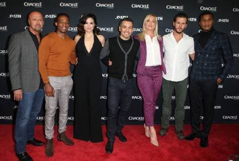 Crackle Serienpremiere in Pasadena January 15, 2018 - Pasadena, CA, U.S. - 15 January 2018 - Pasadena, California - Joe Halpin, Arlen Escarpeta, Katrina Law, Joseph Julian Soria, Elisabeth Rohm, Ryan Kwanten, Cory Hardrict. â€oeThe Oath†Photo Opp with the cast of Crackleâ€⠢s new drama series at The Winter TCA. Photo Credit: AdMedia Pasadena U.S. - ZUMAa123 20180115_zaa_a123_080 Copyright: xF.xSadoux