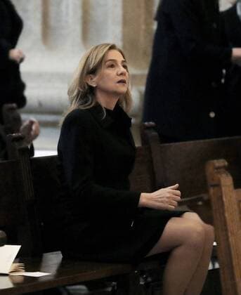 April 3, 2018 - El Escorial, Madrid, Spain - King Felipe VI of Spain, Queen Letizia of Spain, King Juan Carlos of Spain, Queen Sofia of Spain, Princess Elena, Princess Cristina attend Mass commemorating the 25th anniversary of the death of His Royal Highness the Count of Barcelona Juan of Borbon at Royal Monastery of San Lorenzo de El Escorialon April 3, 2018 in El Escorial, Spain El Escorial Spain - ZUMAg15_ 20180403_zaf_g15_008 Copyright: xJackxAbuinx