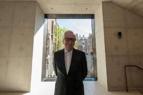 May 14, 2018 - London, London, United Kingdom - Sir David Chipperfield RA architect of the new Royal Academy of Arts attends the press day in London, United Kingdom on 14 May 2018. London United Kingdom - ZUMAt138 20180514_zap_t138_001 Copyright: xRayxTangx