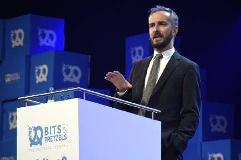 Jan Böhmermann beim 6. Bits & Pretzels Founders Festival 2018 im ICM. München, 30.09.2018