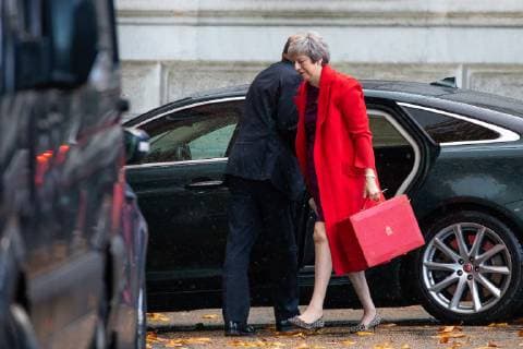 November 12, 2018 - London, London, UK - London, UK. British Prime Minister Theresa May arrives back in Downing Street. London UK - ZUMAl94_ 20181112_zaf_l94_028 Copyright: xTomxNicholsonx