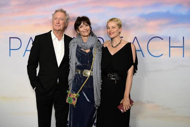PALM BEACH PREMIERE, (L-R) Actor Bryan Brown, wife actress Rachel Ward and their daughter Matilda Brown are seen during the premiere of the Australian film Palm Beach, at the Cremorne Orpheum, Sydney, Thursday, August 1, 2019. ( NO ARCHIVING, EDITORIAL USE ONLY, NO USE IN BOOKS WITHOUT CONSENT Sydney NSW AUSTRALIA Copyright: xBIANCAxDExMARCHIx 20190801001411438751