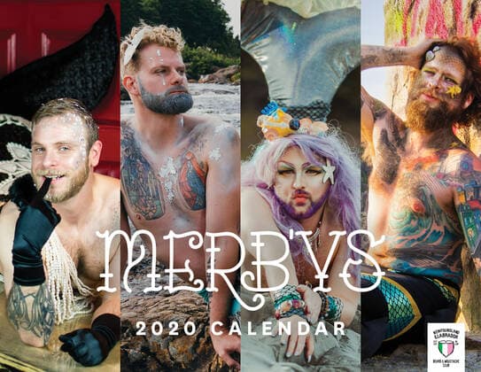 November 25, 2019, Newfoundland and Labrador, Canada: IN PHOTO: Calendar Cover..A group of bearded Canadian men have been transformed into mermen for a hilarious charity calendar...The Newfoundland and Labrador Beard and Moustache Club (NLBMC) have raised over £291,000 ($500,000) for local charities from sales of over 30,000 calendars worldwide and now the men are back for the 2020 edition sporting facial hair with fishtails and scales...Dubbed the â€oe2020 MerBâ€⠢ys Calendarâ€Â, it combines the word Merman with the Newfoundland term â€oebâ€⠢y†(pronounced â€oebyeâ€Â), a term similar to the word buddy. ..Hasan Hai, founder of the NLBMC and the MerBâ€⠢ys project, explains: â€oeOur club embraces healthy and progressive expressions of masculinity; we delight in breaking down outdated and harmful st - ZUMAc218 20191125_zia_c218_025 Copyright: xCOVERxImagesx