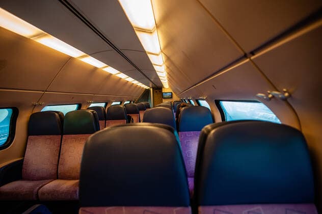 March 23, 2020, Amsterdam, Netherlands: A view of a nearly empty train..Since the Coronavirus hit The Netherlands, most of the cities are empty. A couple of weeks ago, Prime Minister Mark Rutte called to work from home as much as possible and also announced the closure of restaurants, sports clubs, sex clubs, saunas, and cafes. Amsterdam is not formally in lockdown, but the streets and squares are empty. Amsterdam Netherlands - ZUMAs197 20200323_zaa_s197_049 Copyright: xAnaxFernandezx