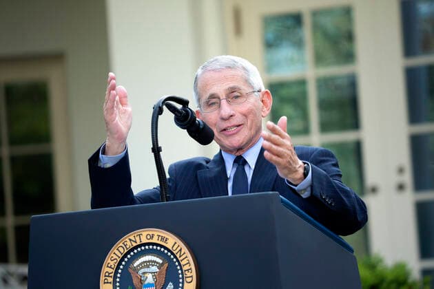 March 29, 2020, Washington, District of Columbia, USA: Anthony Fauci, director of the National Institute of Allergy and Infectious Diseases, delivers remarks on the COVID-19 pandemic in the Rose Garden of the White House in Washington D.C., U.S. on Sunday, March 29, 2020. United States President Donald J. Trump announced that restrictions related to the Coronavirus will be extended until April 30, 2020. Credit: CNP Washington USA - ZUMAs152 20200329_zaa_s152_051 Copyright: xStefanixReynoldsx