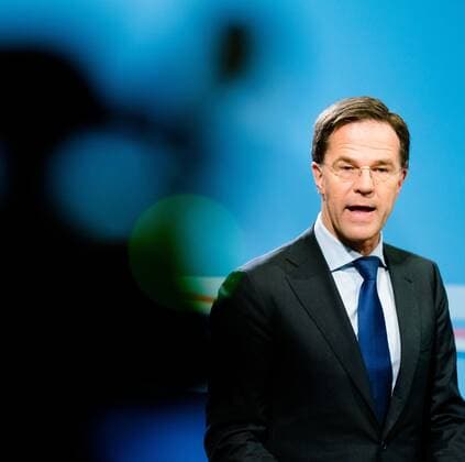 2020-04-03 14:34:39 DEN HAAG - Minister-president Mark Rutte tijdens de persconferentie na de ministerraad. ANP BART MAAT Copyright: xx x409248932x