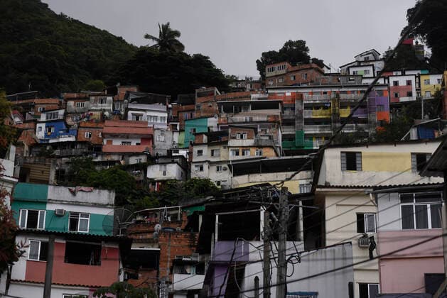April 10, 2020: April 11.., 2020, Rio De Janeiro - ......Residents of the Santa Marta favela, in Botafogo, in the South Zone of Rio, start this Friday (10) to work on cleaning the areas of the community on their own. The objective is to prevent the lack of sanitary conditions from facilitating the expansion of the Covid-19 region. volunteers start the process with personal protective equipment (PPE). The Botafogo neighborhood, where the Santa Marta slum is located, had 36 confirmed cases of the new coronavirus as of this Sunday, according to the State Health Secretariat Panel. In the municipality of Rio alone, 1068 cases were recorded, according to the same panel. Cases across the state totaled 1394 cases..on April 10, 2020. - ZUMAt142 20200410_zap_t142_018 Copyright: xFabioxTeixeirax