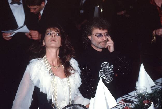 1 Konzert: Sandra & Ehemann Michel Cretu, deutsche Schlagersängerin, Sängerin, Schlager, 80er Jahre, Bild entstand am 15.03.1993 bei der ECHO-Verleihung im Berliner Wintergarten, Musik, Berlin Deutschland, Germany Copyright: xBRIGANI-ART HEINRICHx BriganiArt_00122365_00122365