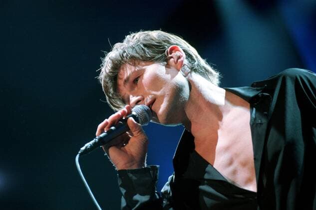 27 Konzert: A-HA, Sänger Morten Harket, voc, im Berliner Velodrom , skandinavische Band, aus Norwegen, Pop der 80er Jahre, Popstar, Comeback, Revival, Musik, Aha, A Ha, Hemd offen, Berlin Deutschland, Germany Copyright: xPOP-EYE Morlokx 00031119_00031119