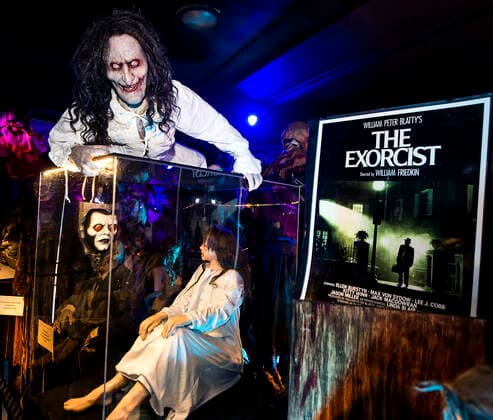 September 22, 2020 - Hollywood, California, USA - Premiering at the Montalban on September 24 will be Icons of Darkness, an exhibit of Sci-Fi, Horror and Fantasy memorabilia amassed over decades of collecting by Richard Rich Correll. Consisting of more than 3,000 items and valued at over $13 million, Correll s holdings, 65% of which are in the exhibition, include screen-used artifacts, life-like replicas and props from films spanning nearly 100 years of Hollywood history. Hundreds of films are represented, including Frankenstein, The Exorcist, Star Wars, Iron Man, Jurassic Park, Spiderman, The Joker, and Harry Potter. The exhibit opens to the public in two days with appropriate social distancing guidelines in effect. Hollywood U. - ZUMAce6_ 20200922_zaf_ce6_004 Copyright: xBrianxCahnx