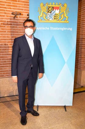 Klaus Holetschek bei der Pressekonferenz zu den aktuellen Entwicklungen der Corona-Pandemie und Verschärfung der Maßnahmen zu deren Eindämmung im Freistaat Bayern im Prinz-Carl-Palais. München, 12.01.2021