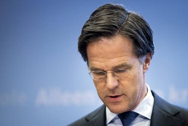DEN HAAG - Minister-president Mark Rutte tijdens een persconferentie over de coronamaatregelen. De avondklok wordt verlengd omdat het kabinet de maatregel nodig denkt te hebben om ruimte te cre˜ren voor andere versoepelingen. ANP SEM VAN DER WAL Copyright: xHollandsexHoogtex xxANPx x428567667x
