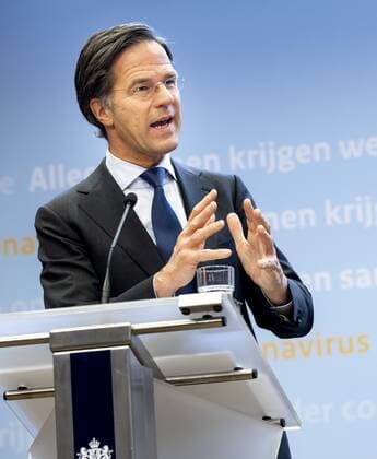 DEN HAAG - Minister-president Mark Rutte tijdens een persconferentie over de coronamaatregelen. De avondklok wordt verlengd omdat het kabinet de maatregel nodig denkt te hebben om ruimte te cre˜ren voor andere versoepelingen. ANP SEM VAN DER WAL Copyright: xHollandsexHoogtex xxANPx x428568607x
