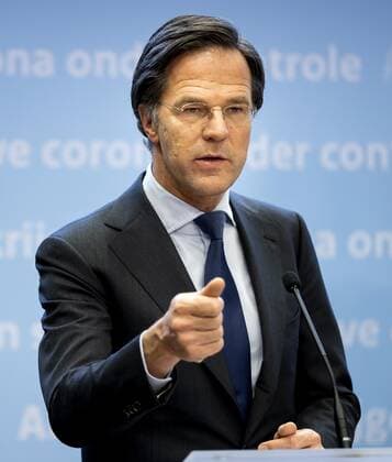 DEN HAAG - Minister-president Mark Rutte tijdens een persconferentie over de coronamaatregelen. De avondklok wordt verlengd omdat het kabinet de maatregel nodig denkt te hebben om ruimte te cre˜ren voor andere versoepelingen. ANP SEM VAN DER WAL Copyright: xHollandsexHoogtex xxANPx x428568825x