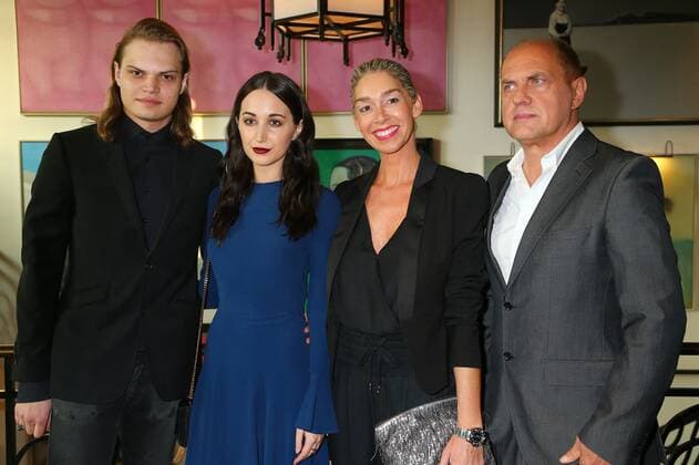 Wilson Gonzalez Ochsenknecht und seine Freundin Lorraine und Uwe Ochsenknecht und seine Freundin Kiki beim Empfang fuer die Jury der Semi Final Round of Judging fuer den International Emmy Award 2015 im China Club in Berlin. Copyright: xEventpressxHerrmannx