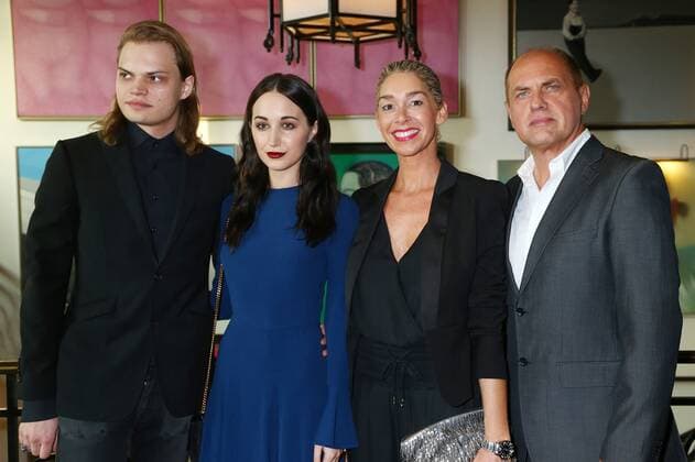 Wilson Gonzalez Ochsenknecht und seine Freundin Lorraine und Uwe Ochsenknecht und seine Freundin Kiki beim Empfang fuer die Jury der Semi Final Round of Judging fuer den International Emmy Award 2015 im China Club in Berlin. Copyright: xEventpressxHerrmannx