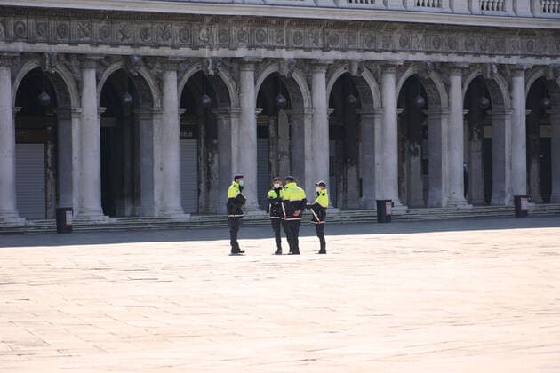 VENICE, LOCKDOWN SECOND SEASON Lockdown second season in Venice, st. Markus Square. Venezia Italy