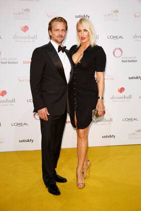 Sarah Conner mit Freund Florian Fischer auf dem Roten Teppich beim Dreamball 2017 im Westhafen Event & Convention Center (WECC) in Berlin. Copyright: xEventpressxGolejewskix
