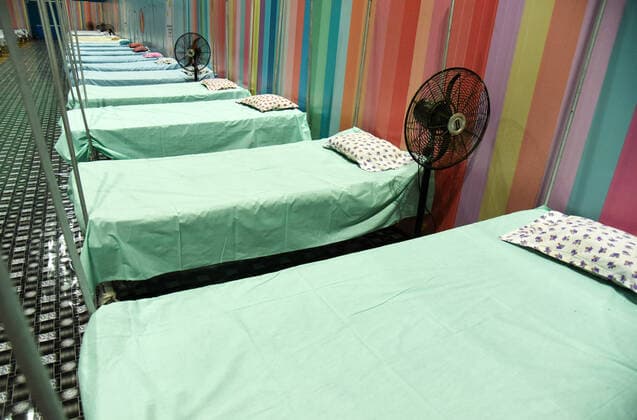 April 21, 2021, Guwahati, Assam, India: A COVID-19 treatment facility newly set up, at Sarusajai Sports Complex. India has reported 2,95,041 new COVID19 cases, 2,023 deaths and 1,67,457 discharges in the last 24 hours, Union Health Ministry said. Guwahati India - ZUMAt232 20210421_zip_t232_002 Copyright: xDavidxTalukdarx