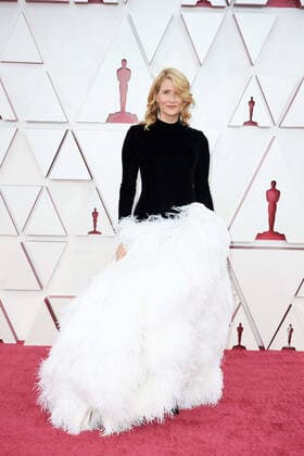 April 25, 2021, Los Angeles, California, USA: Actress LAURA DERN arrives on the red carpet of The 93rd Oscars at Union Station. Los Angeles USA - ZUMA 20210425_mda_z03_251 Copyright: xMattxPetitx