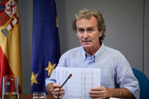 The director of the Centre for Coordination of Alerts and Health Emergencies, Fernando Simon, during a conference to report on the Covid-19 pandemic, 28 June 2021, at the Ministry of Health, Madrid, (Spain). According to the latest updates, the incidence has registered its fourth consecutive increase, rising by five points to 100 cases per 100,000 inhabitants. The incidence of the pandemic is now at 100 cases per 100,000 inhabitants. 28 JUNE 2021 LagenciaEP PRESS J. Hellin. POOL 06 28 2021 Madrid Madrid Spain Copyright: xLagenciaEPxPRESS J.xHellin.xPOOLx 3814072