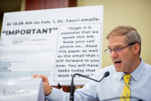 June 29, 2021, Washington, District of Columbia, USA: United States Representative Jim Jordan (Republican of Ohio) offers remarks at a Republican-led forum on the origins of the COVID-19 virus, at the U.S. Capitol, at the US Capitol in Washington, DC, Tuesday, June 29, 2021. Credit: Rod Lamkey CNP Washington USA - ZUMAs152 20210629_zaa_s152_099 Copyright: xRodxLamkeyx-xCnpx
