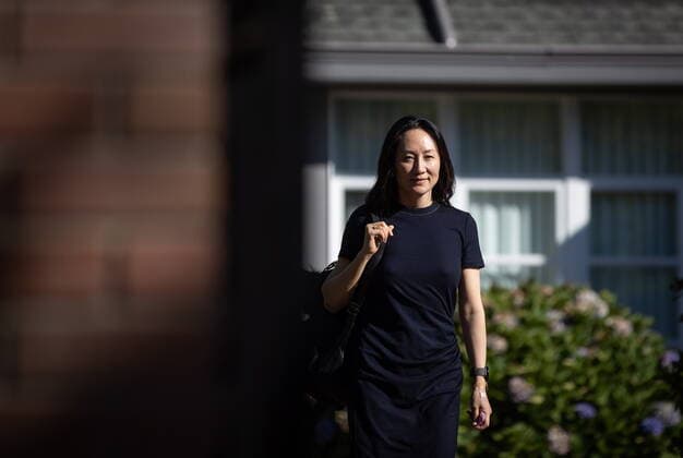 August 5, 2021, Vancouver, BC, Canada: Meng Wanzhou, chief financial officer of Huawei, leaves home to attend her extradition hearing at B.C. Supreme Court, in Vancouver, on Thursday, August 5, 2021. Vancouver Canada - ZUMAc35_ 20210805_zaf_c35_056 Copyright: xDarrylxDyckx