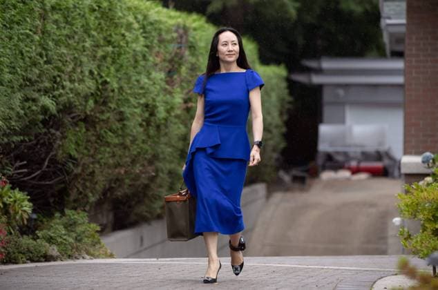 August 16, 2021, Vancouver, BC, Canada: Meng Wanzhou, chief financial officer of Huawei, leaves home to attend her extradition hearing at B.C. Supreme Court, in Vancouver, on Monday, August 16, 2021. Vancouver Canada - ZUMAc35_ 20210816_zaf_c35_004 Copyright: xDarrylxDyckx