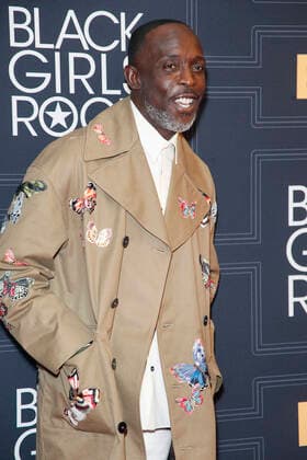 **fFILE PHOTO** Michael K. Williams Found Dead In His Brooklyn apartment. NEWARK, NEW JERSEY - APRIL 1: Michael K. Williams attends Black Girls Rock! 2016 on April 1, 2016 at the New Jersey Performing Arts Center in Newark, NJ photo credit Star Shooter MediaPunch Copyright: x xStarxShooterx