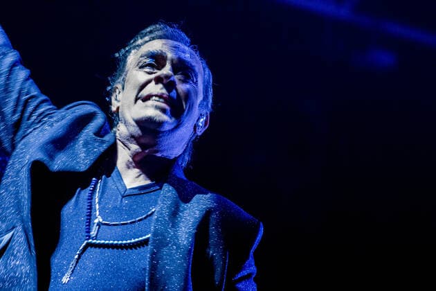 October 30, 2021, London, England, United Kingdom: Alexandra Palace, London, UK, 30th October 2021. Peter Murphy, the lead singer of the iconic Bauhaus, performs during the first live concert in London after a pandemic that interrupted the reunion tour planned for the year 2020. The band plays in its original formation: Peter Murphy (vocals), Daniel Ash (guitar), David J (bass), Kevin Haskins London United Kingdom - ZUMAm203 20211030_zip_m203_026 Copyright: xSabrinaxMerollax