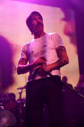 December 21, 2021, Hollywood, CA, USA: Musician - ANTHONY KEIDIS, lead singer for the Red Hot Chili Peppers, performing on stage at the Above Ground 3 Benefit Concert. Guitarists Dave Navarro and Billy Morrison (Billy Idol) and an all-star band headlined their third â€oeABOVE GROUND†benefit concert on December 20, 2021, at The Fonda Theatre, Hollywood, CA. After sitting out 2020 because of Covid, Navarro and Morrison were joined by a diverse group of special guests including Perry Farrell, Etty Lau Farrell, Corey Taylor, Mark McGrath, Steve Stevens, Franky Perez, Anthony Keidis (Red Hot Chile Peppers), Dexter Holland, and more..As with previous successful events in 2018 and 2019, this immersive evening of art and music celebrat - ZUMAmt3_ 20211221_zaf_mt3_007 Copyright: xScottxMitchellx
