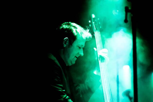 Konzert von Bohren & Der Club of Gore , Festival opening SONIC MORGUE, Silent Green Berlin Bohren & Der Club of Gore , Morten Gass Orgel, Mellotron, Fender Rhodes, Baritongitarre, Schlagzeug Robin Rodenberg Kontrabass, Schlagzeug Christoph Clöser Saxophon, Fender Rhodes, Klavier, Vibraphon, Schlagzeug