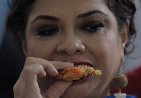 Mexiko, Fisch- und Meeresfrüchte Messe in Iztapalapa June 8, 2022, Mexico City, Mexico City, Mexico: Jun 8, 2022, Mexico City, Mexico: Iztapalapa Mayor Clara Brugada takes a tour during the 16th Fish and Seafood Fair 2022 in Iztapalapa. On Jun 8, 2022 in Mexico City, Mexico. Mexico City Mexico - ZUMAe321 20220608_zia_e321_075 Copyright: xGerardoxVieyrax xEyepixxGroupx