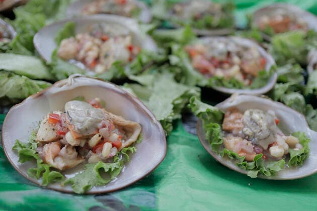 Mexiko, Fisch- und Meeresfrüchte Messe in Iztapalapa June 8, 2022, Mexico City, Mexico City, Mexico: Jun 8, 2022, Mexico City, Mexico: Details of the seafood saucers during the 16th Fish and Seafood Fair 2022 in Iztapalapa. On Jun 8, 2022 in Mexico City, Mexico. Mexico City Mexico - ZUMAe321 20220608_zia_e321_080 Copyright: xGerardoxVieyrax xEyepixxGroupx