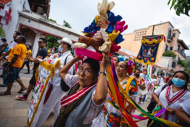 News Bilder des Tages News Bilder des Tages July 16, 2022, PLaya Del Carmen, Mexico City, Mexico: July 16, 2022, Playa del Carmen, Mexico: People take part during a procession as part of the celebrations of the Virgin of Carmen, patron saint of the city of Playa del Carmen, in the state of Quintana Roo, Like every year, residents of the region carry out this celebration on the occasion of the day of the Virgen of the Carmen. on July 16, 2022 in Playa del Carmen; Mexico. PLaya Del Carmen Mexico - ZUMAe321 20220716_zia_e321_008 Copyright: xNataliaxPescadorx xEyepixxGroupx
