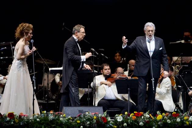 August 16, 2022, Mexico City, Mexico City, Mexico: August 16, 2022, Mexico City, Mexico: The Spanish tenor Placido Domingo, 81, performs on stage as part of his Mexico s Tour at Mexico City Arena. on August 16, 2022 in Mexico City, Mexico. Mexico City Mexico - ZUMAe321 20220816_zia_e321_100 Copyright: xJulianxLopezx xEyepixxGroupx