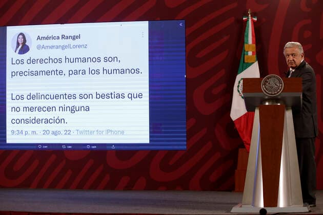 August 22, 2022, Mexico City, Mexico City, Mexico: August 22, 2022, Mexico City, Mexico: Mexican President Andres Manuel Lopez Obrador, speaks during a meeting with the media during his daily morning briefing conference at National Palace. on August 22, 2022 in Mexico City, Mexico. Mexico City Mexico - ZUMAe321 20220822_zia_e321_002 Copyright: xLuisxBarronx xEyepixxGroupx